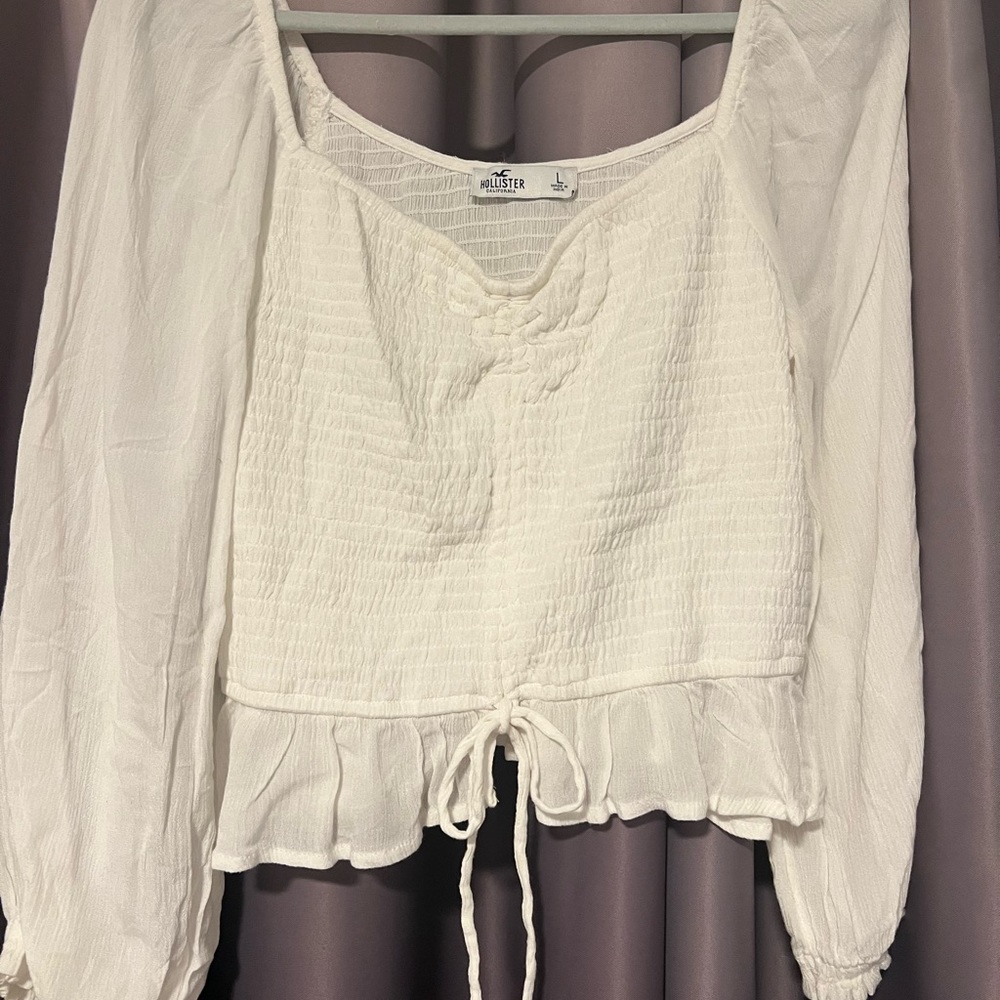 Holister white blouse